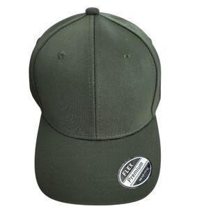 Men's Flex Fit Athletic Premium Olive Green Cap